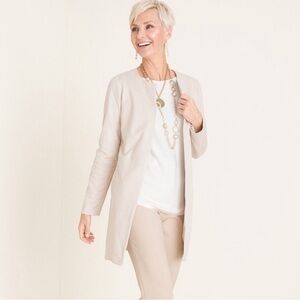 Chico's Faux Suede Blazer/Jacket